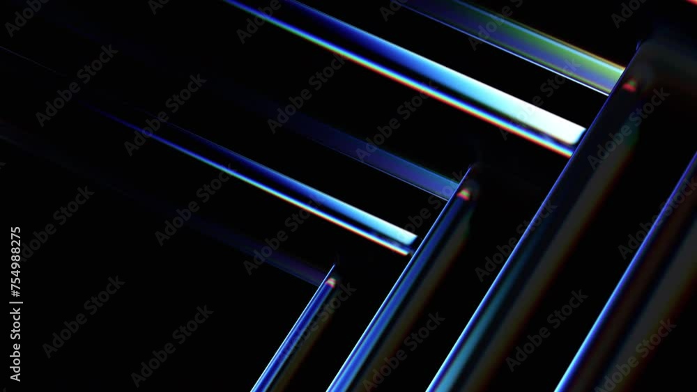 Abstract animation, 3d render of futuristic background with color dispersion effect, 4k seamless looped video Abstract animation, 3d render of futuristic background with color dispersion effect, 4k seamless looped video