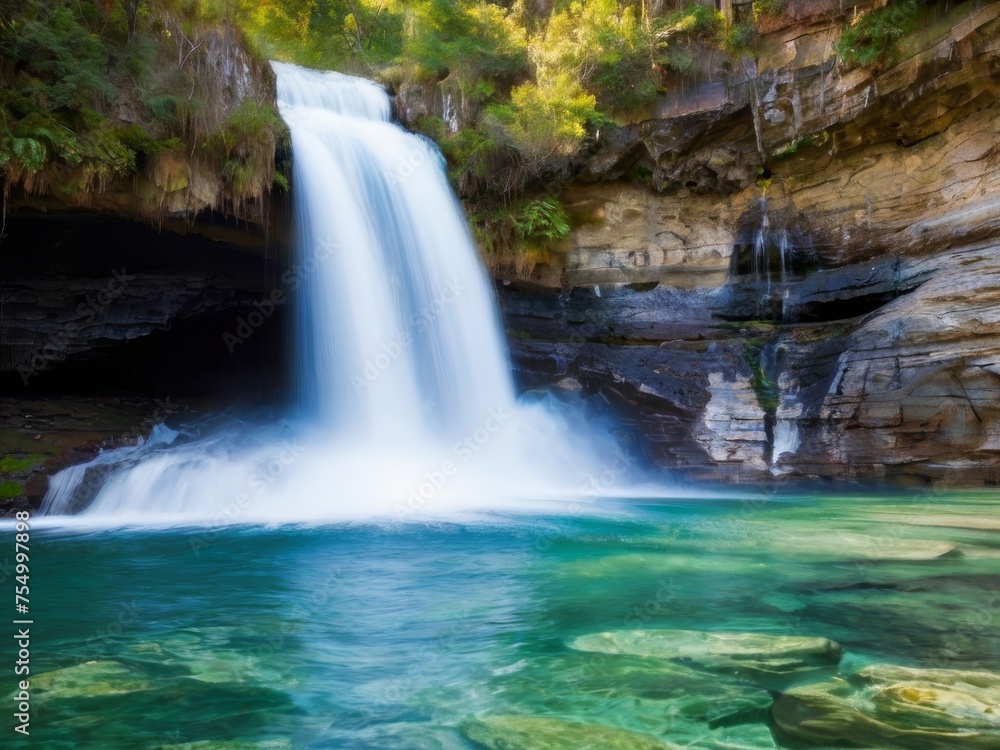 Fototapeta premium Waterfall Cascading Down