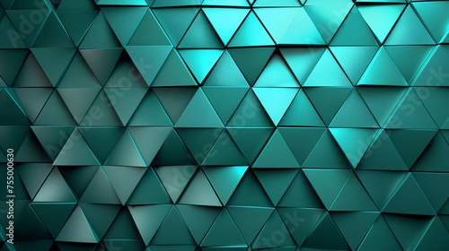 Cyan Blue Abstract Triangle Tiles, High-Tech Elegance, Technology Background Design