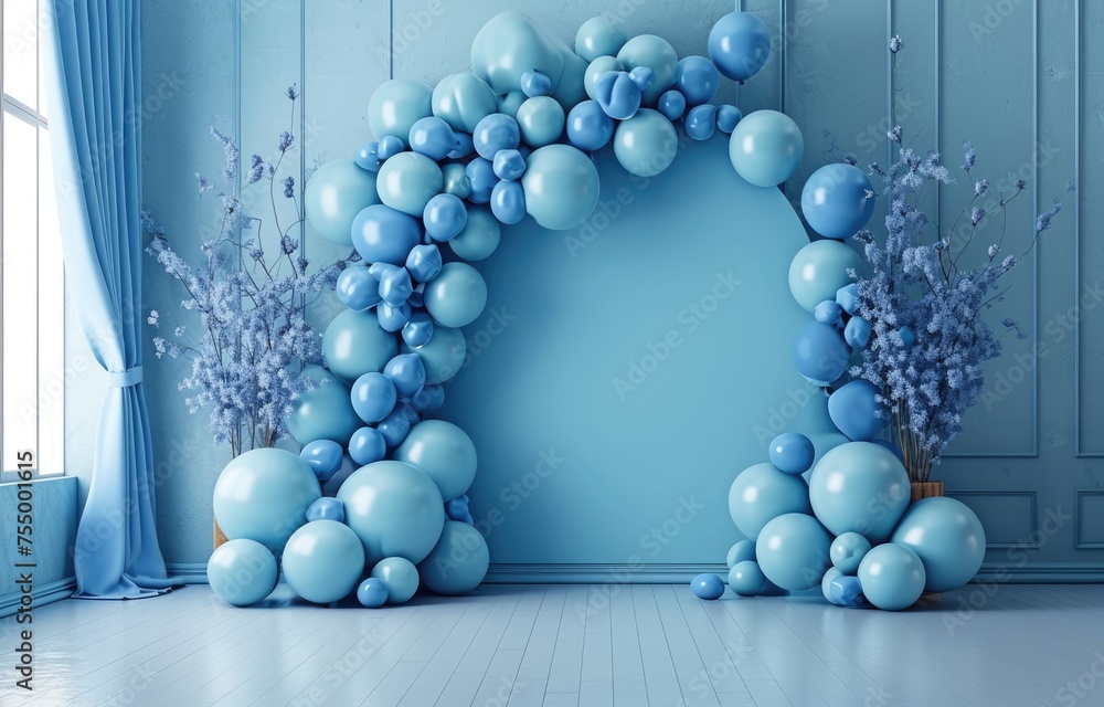 Balloon garland decoration elements. Frame arch for wedding, birthday, anniversary party celebration. Balloon garland decoration elements. Frame arch for wedding, birthday, anniversary party celebration.