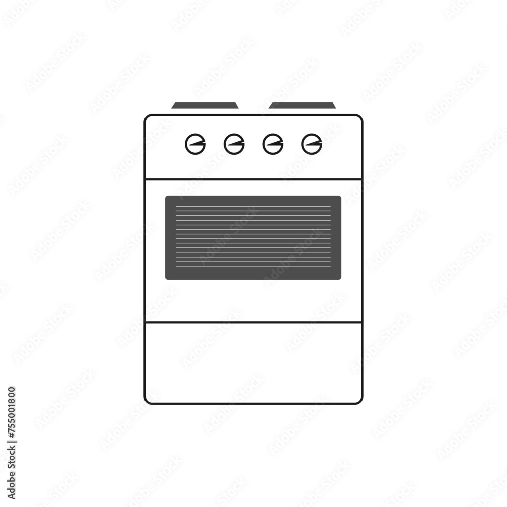 stove, oven icon, gas stove. Vector illustration stove, oven icon, gas stove. Vector illustration