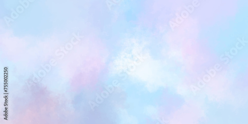 Blue watercolor background, and painted watercolor. vector .modern and fresh watercolor clouds sky background. sunny sky blue light watercolor aquarelle painting brush effect card with space.