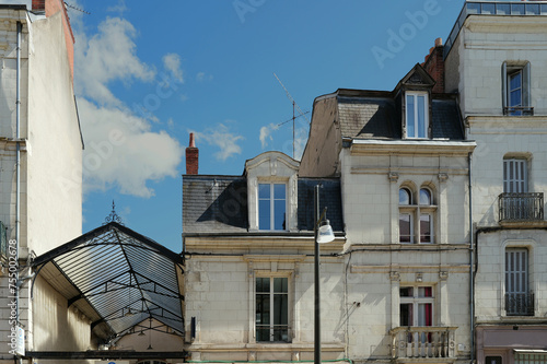 Blois, centre ville, collage de styles architecturaux