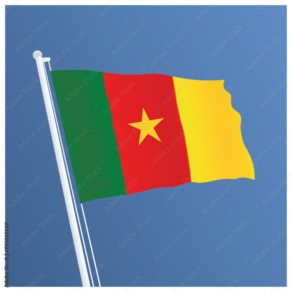Cameroon Waving Flag Design and Cameroon Flag Design Cameroon Waving Flag Design and Cameroon Flag Design