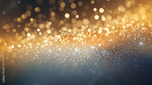 Glitter gold bokeh texture