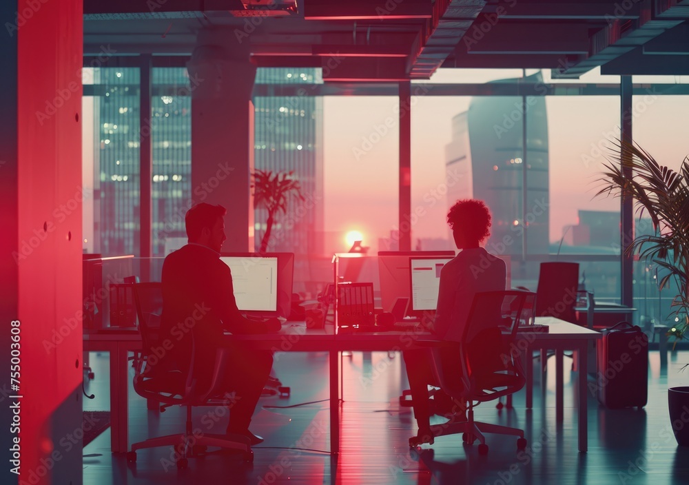 Creative business people in modern office, golden time, bokeh, Creative business people in modern office, golden time, bokeh,