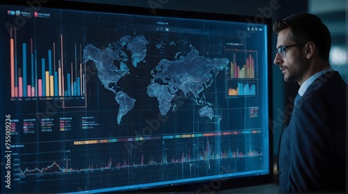 Global trading chart analysis screen