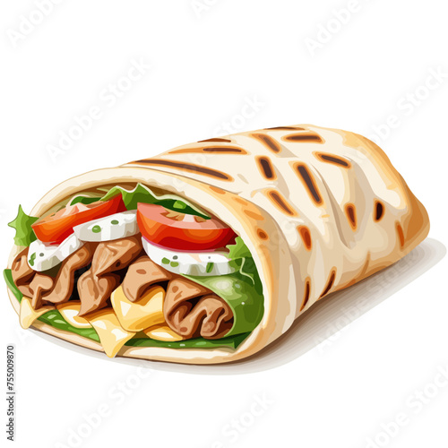 Döner Kebap Yufka Gyros Pita | Mediterranean Fastfood invented in Berlin | Perfect for Dinner, Snack Bar, Food Truck