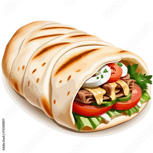 Döner Kebap Yufka Gyros Pita | Mediterranean Fastfood invented in Berlin | Perfect for Dinner, Snack Bar, Food Truck