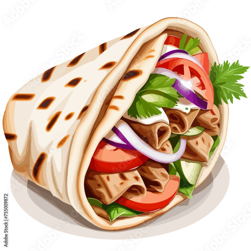 Döner Kebap Yufka Gyros Pita | Mediterranean Fastfood invented in Berlin | Perfect for Dinner, Snack Bar, Food Truck