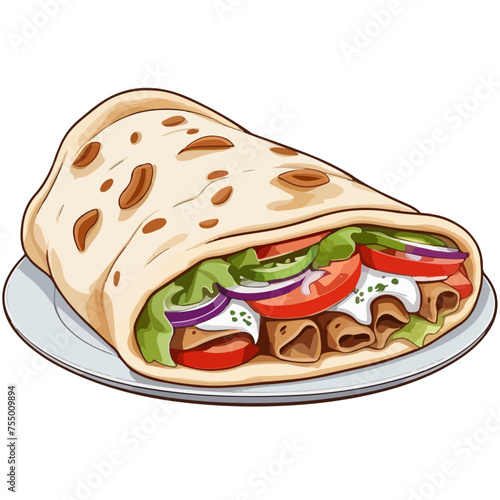 Döner Kebap Yufka Gyros Pita | Mediterranean Fastfood invented in Berlin | Perfect for Dinner, Snack Bar, Food Truck