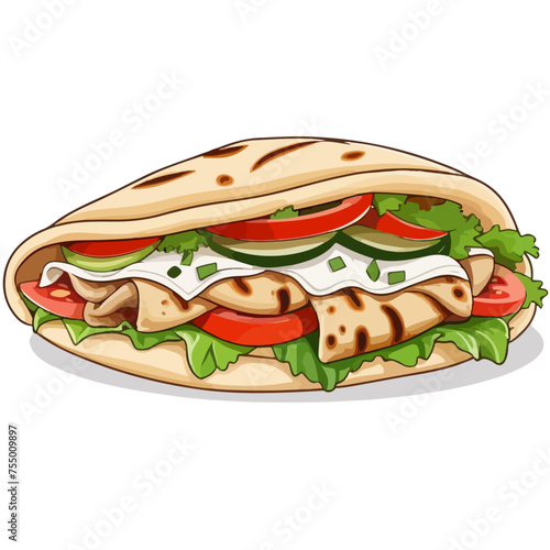 Döner Kebap Yufka Gyros Pita | Mediterranean Fastfood invented in Berlin | Perfect for Dinner, Snack Bar, Food Truck