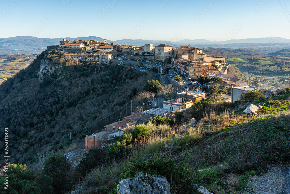 Panoramic view of Sant'Oreste village, in the Province of Rome, Lazio, Italy.