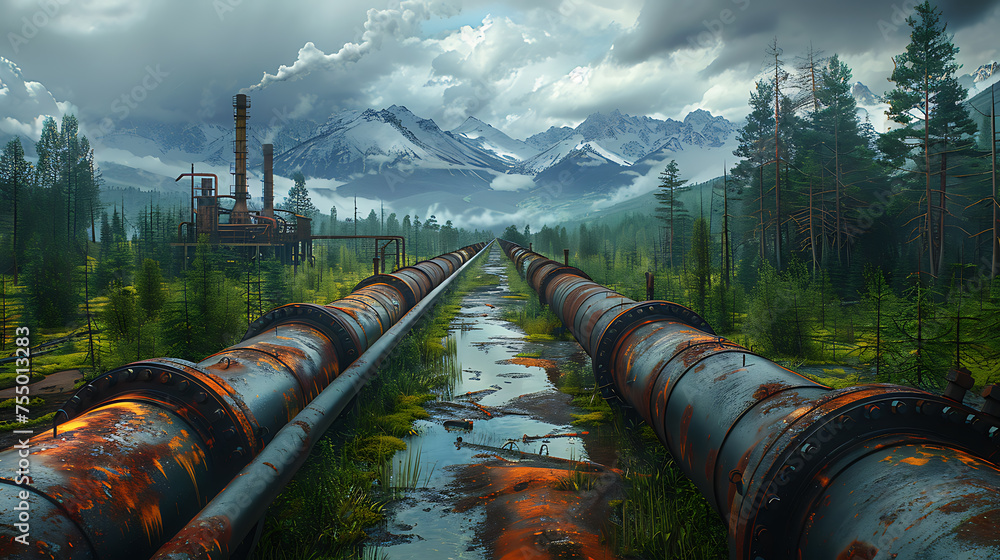 main gas and oil pipelines, large factories
main gas and oil pipelines, large factories