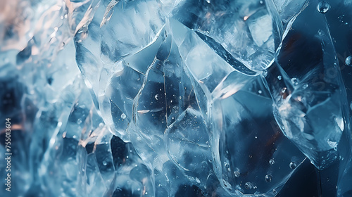 Abstract background of ice structures, ice texture