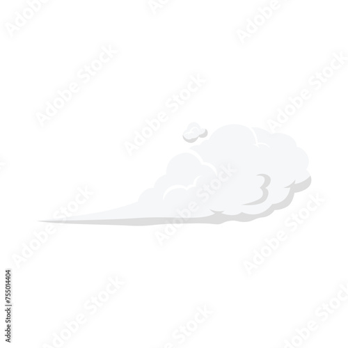 Smoke explosion effect. Hand drawn manga comic effect.