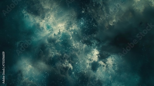 a space filled with stars and clouds in the middle of a night sky with stars and clouds in the middle of the night sky.