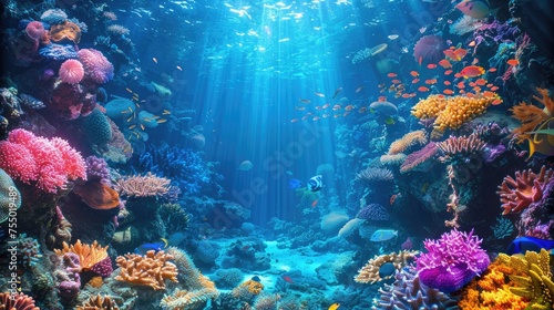 seabed underwater coral
