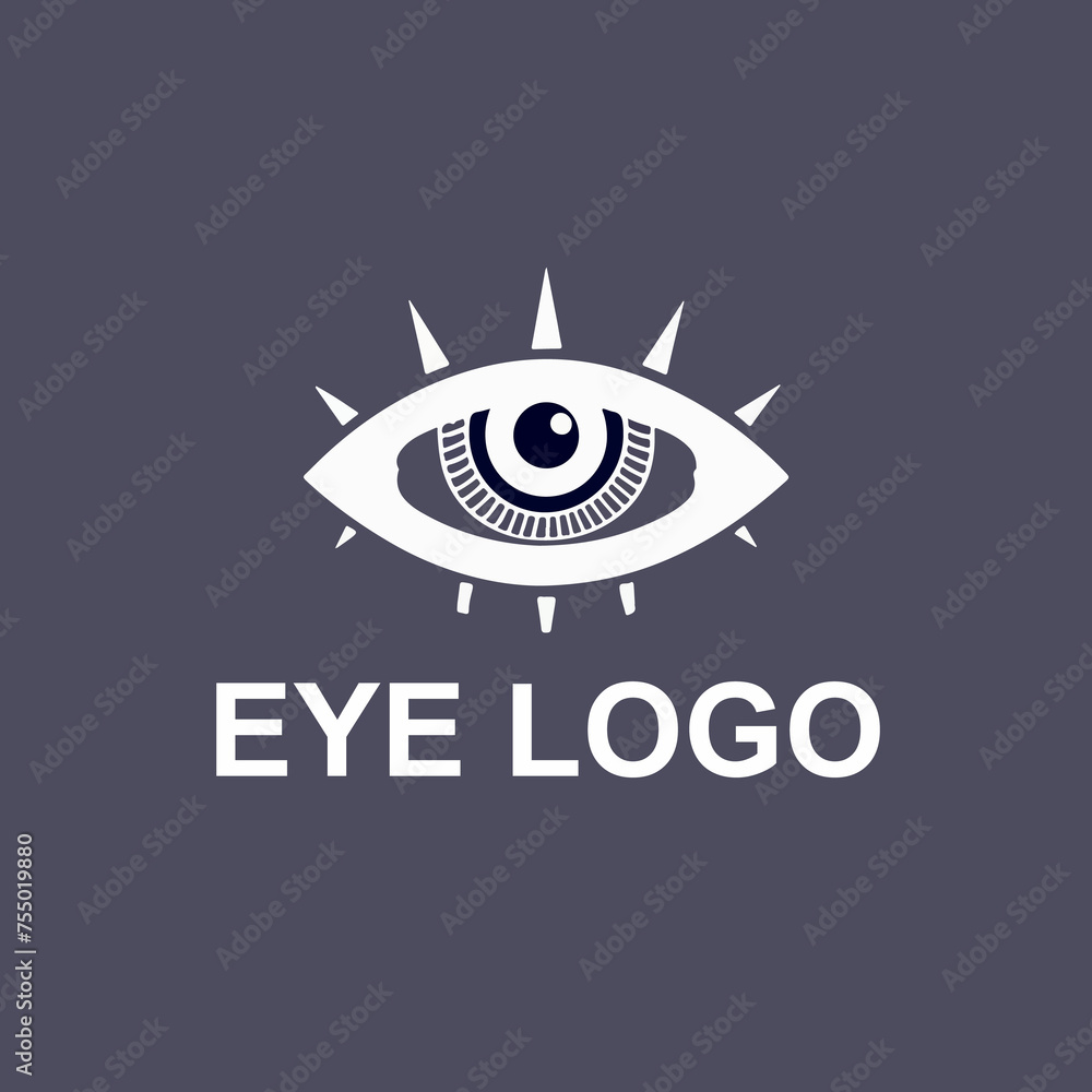 vector flat design eye logo template vector flat design eye logo template