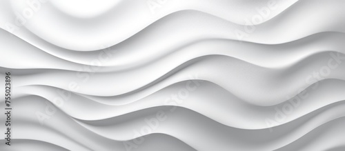 A close-up view of a white wall with wavy lines creating a textured background. The lines are evenly spaced and softly curve across the surface of the wall.
