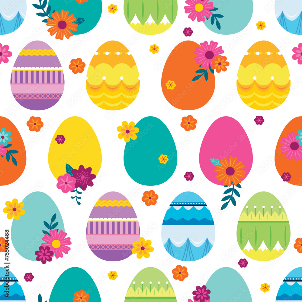 Easter egg seamless repeat pattern