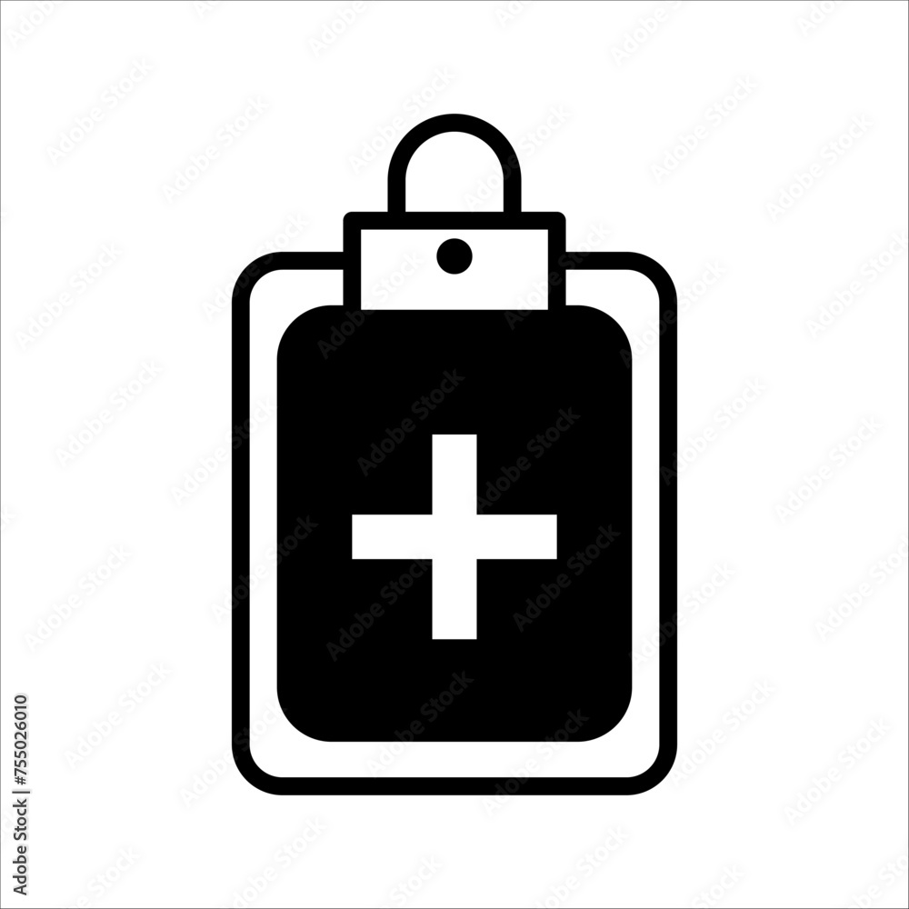 Medical health insurance card line art vector icon for apps and websites Medical health insurance card line art vector icon for apps and websites
