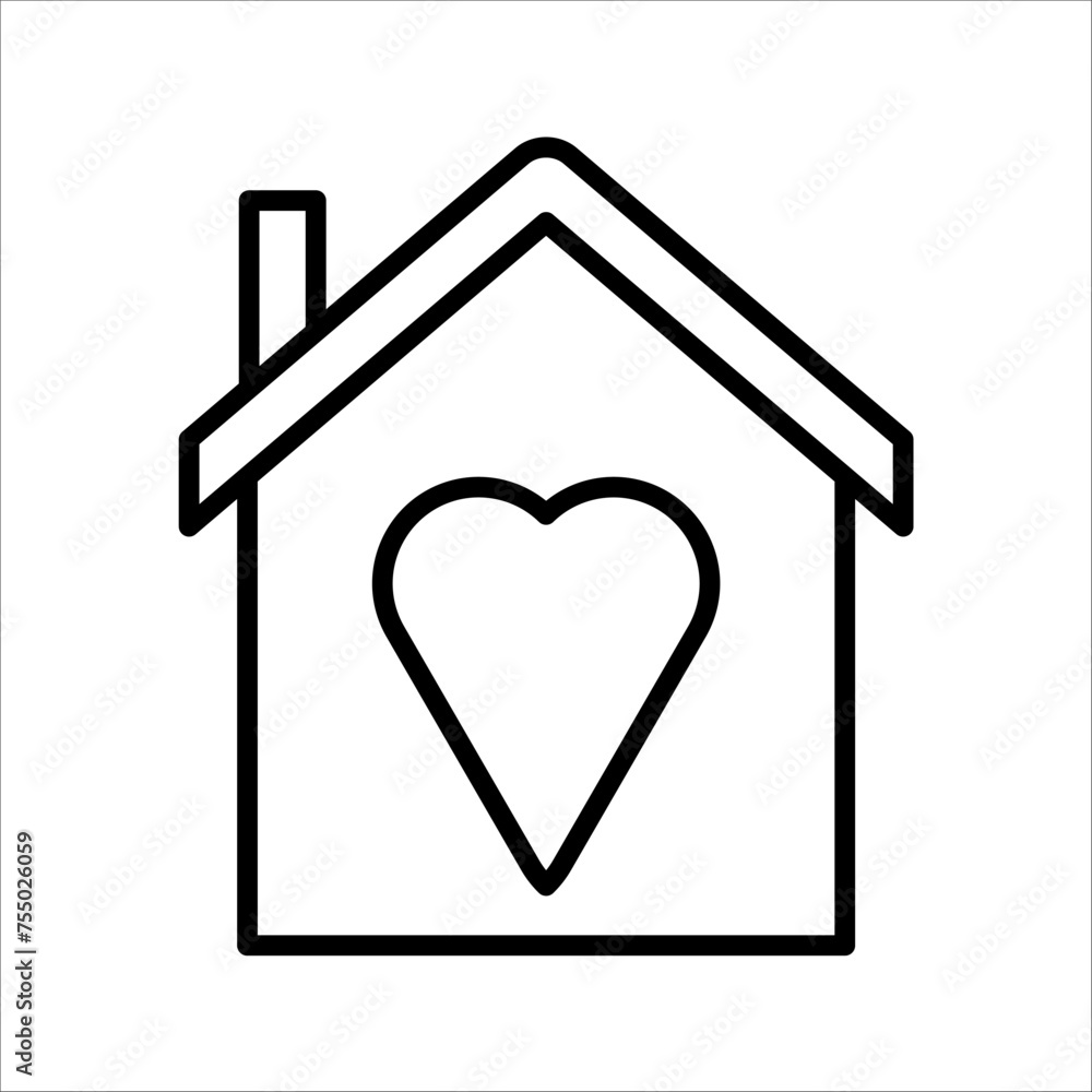 Home vector image to be used in web applications, mobile applications and print media.