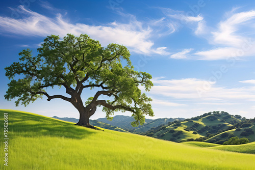 lonely tree countryside.