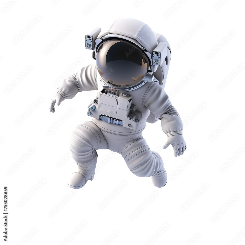astronaut on a white