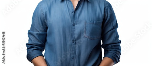 Confident Young Man in Blue...