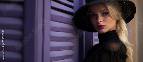 Stylish Woman in a Vintage ...