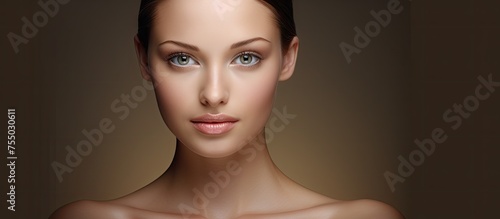 Elegant Woman Exudes Confid...