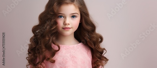 Gorgeous Girl with Long Bro...