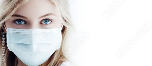 A Woman in a Protective Fac...