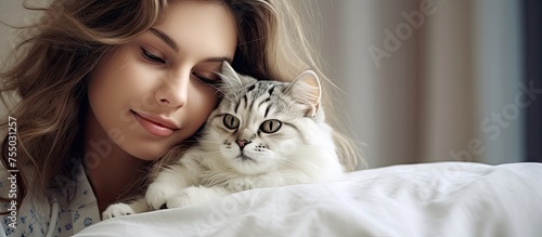 Warm Connection: Woman Embr...