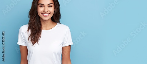 Radiant Woman in White Shir...