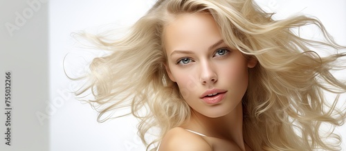 Radiant Young Woman with Fl...