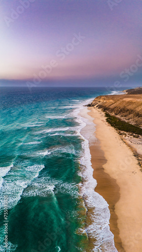 Coastline of Fuertevenura at the atlantic