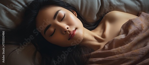 Peaceful Woman Napping Sere...