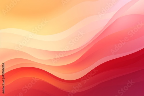 Garnet Red to Pale Yellow abstract fluid gradient design, curved wave in motion background for banner, wallpaper, poster, template, flier and cover