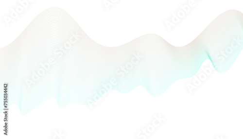 Wave abstract design. Curved wavy line,smooth stripe.Design element. © Mst