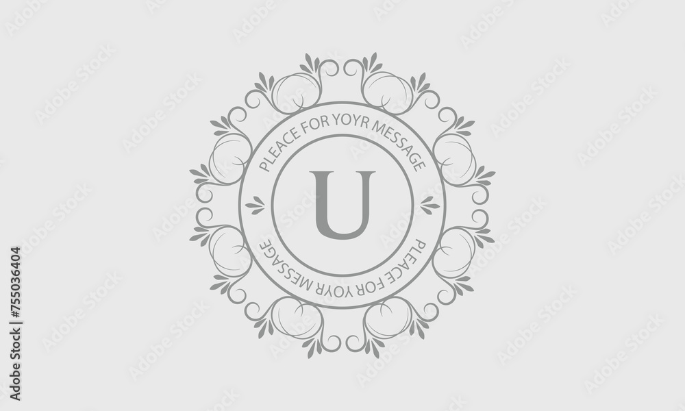 Fototapeta premium Premium linear monogram with letter A. Elegant sign, emblem, company brand. Fancy alphabet frame symbol.