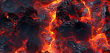 Fiery Volcanic Landscape: A Vision of Boiling Lava | Created with Generative AI
