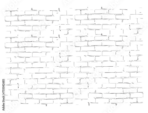 Grunge style brick wall texture background Distressed overlay texture of old brickwork Brick texture with scratches and cracks