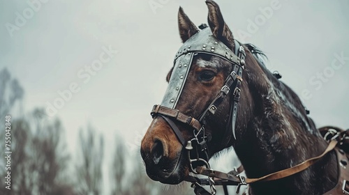 Wallpaper Mural Horse armored like a medieval knight Torontodigital.ca