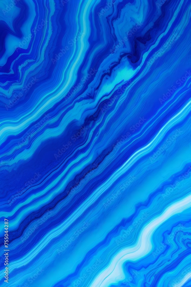 Obraz premium Blue marble ink colorful pattern texture abstract background wallpaper