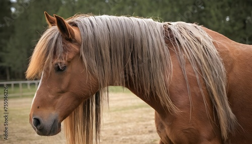 A Horse With Its Mane Tangled Needing Grooming Upscaled 78 © Maira