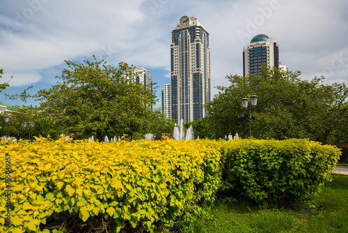 Skyscrapes of Grozny City, Chechnya photo