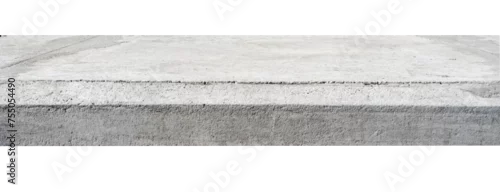 Panel kuchenny z motywem Long curb, curbstone isolated on white, PNG