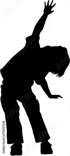 silhouette of a child achieving a dream on a transparent background